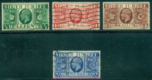 GREAT BRITAIN SG453-456, SCOTT #'s 226-229, USED SET, GREAT PRICE!