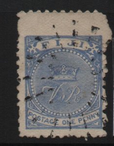 Fiji 1882 SG39 1d blue 10 perf - used (33822)