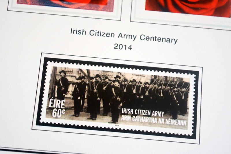 COLOR PRINTED IRELAND 2011-2020 STAMP ALBUM PAGES (60 illustrated pages)