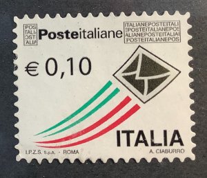 Italy 2010 Scott 3010 used - €0.10,  Flying Cover