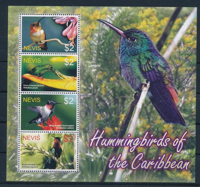 [35138] Nevis 2005 Birds Vögel Oiseaux Ucelli  Kolibri Hummingbirds MNH Sheet