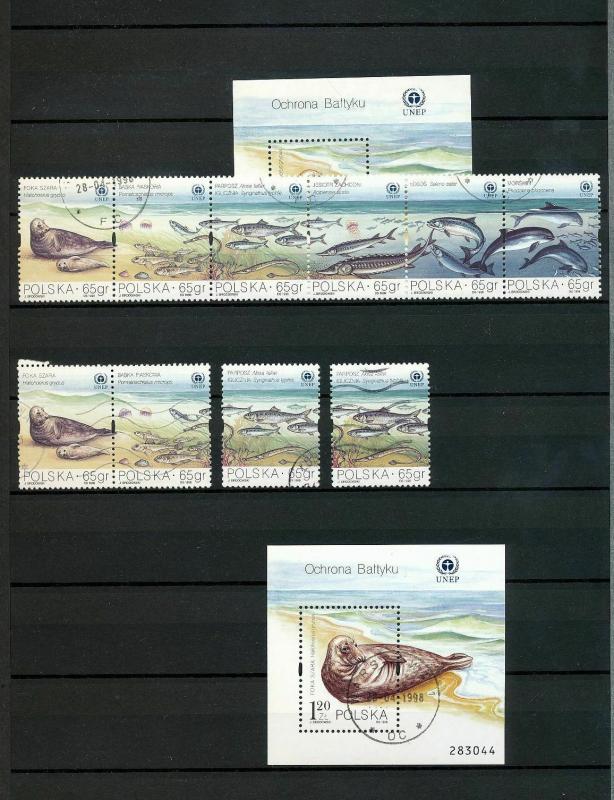 POLAND 1998 Sheets Wildlife Sport MNH Used (Appx 90+ Items) (DD477