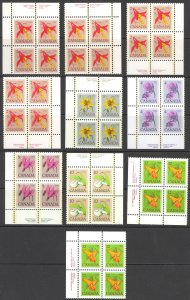 Canada Sc# 707-712 (Assorted) MNH PB Lot/10 1978 12c Flowers