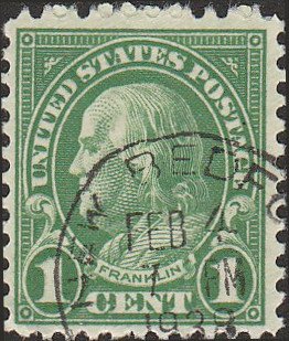 # 632 Used Green Ben Franklin