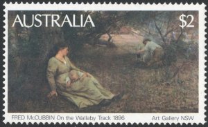 Australia SC#575 $2 On The Wallaby Track, Fred McCubbin (1981) MNH