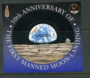 Tuvalu 1999 Souvenir Sheet 30 anniv. of First Moon Landing  MNH  Speciman 9090