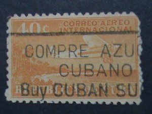 ​CUBA-AIRMAIL 1931  11 VERY OLD CUBA AIRMAIL USED-STAMP-VF  ALMOST 91 YEARS