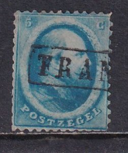 Netherlands 1864 Sc 4 King William III Stamp Used