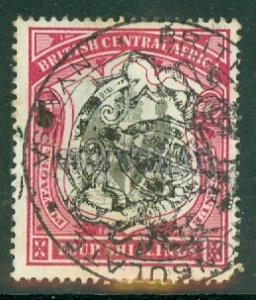GT:British Central Africa 53 used revenue cancel (CV $100 for postally used)