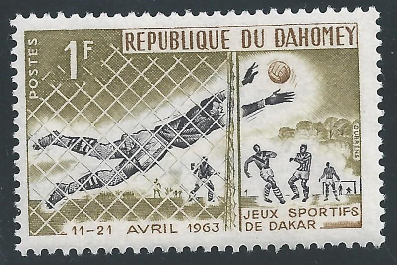 Dahomey #173 1fr Soccer Goalkeeper