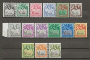 ST HELENA 1922/37 SG 97/112 MINT Cat £425