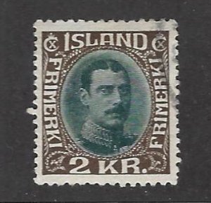 Iceland SC#186 Used F-VF SCV$82.50...Enjoy a Bargain!