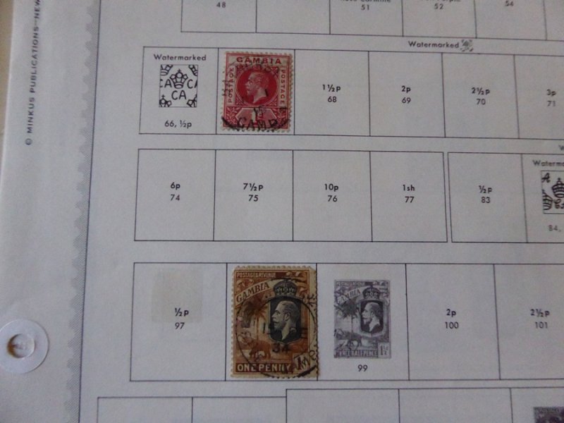 Gambia 1869-1985 Stamp Collection on Scott Specialty Stamp Album Pages