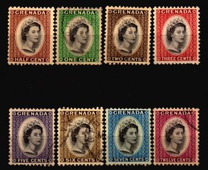 Grenada Used Scott 171 - 174 and 176 - 179