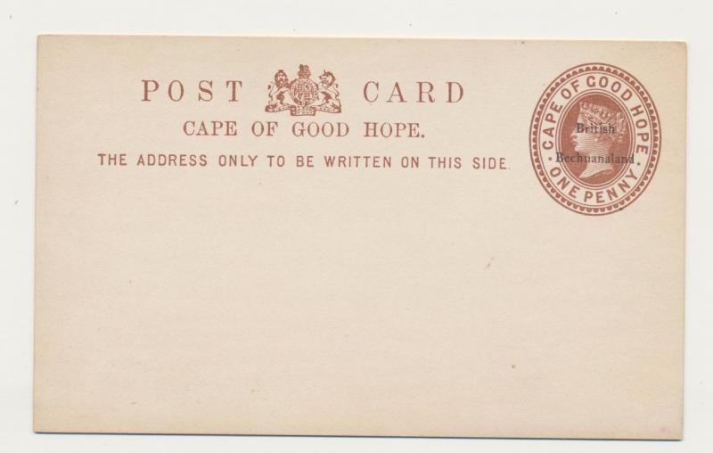 BECHUANALAND 1890's, 1d CARD VF UNUSED , H&G#1a (SEE BELOW)