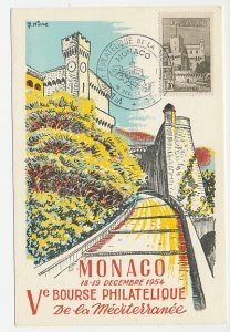 Maximum card Monaco 1954 The Palace