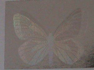 POLAND-1991-SC#3056  LOVELY BEAUTIFUL BUTTERFLY-HOLOGRAM STAMP, MNH-VF RARE