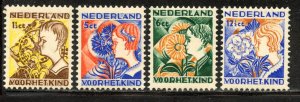 Netherlands # B58-61, Mint Never Hinge. CV $ 34.45