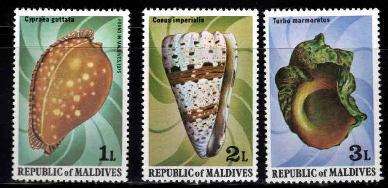Maldive Islands Scott 786-788 Mint No Gum shell stamps
