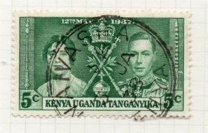 Kenya Uganda Tanganyika 1937 Early Issue Fine Used 5c. 296786