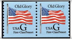 SC#2888 (25¢) G Rate Coil Pair (1994) MNH