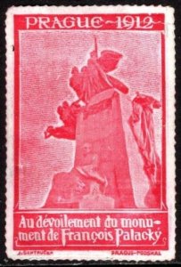 1912 Czechoslovakia Poster Stamp Unveiling Of The François Palacký Monument