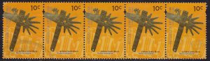 Argentina - 2000 - Scott # 2125 - used strip of 5 - Hatchet