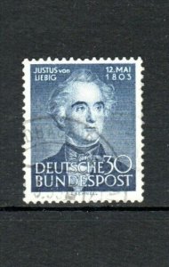 Germany - West germany 1953 150th Birth Anniversary of Liebig (chemist) FU CDS 