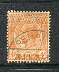 STRAITS SETTLEMENTS; 1930s early GV issue fine used POSTMARK value