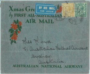 87391 - Postal History - FLIGHT: FIRST All-Australian Airmail  Muller # 199 1931