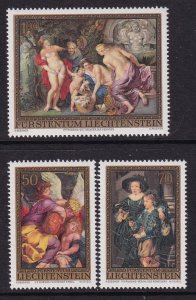 Liechtenstein 595-597 Paintings MNH VF