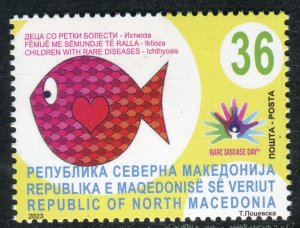 361 - NORTH MACEDONIA 2023 - Children With Rare Diseases - Ichthyosis - MNH