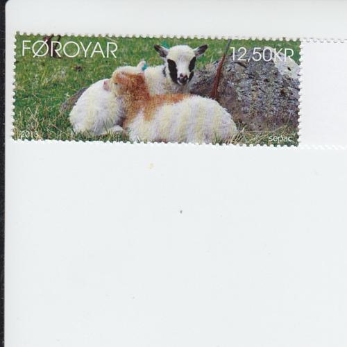 2013 Faroe Islands SEPAC - Wildlife Lambs (Scott 594) MNH