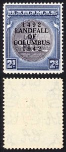 Bahamas SG172 2/- Slate-purple and Indigo U/M Cat 21 pounds