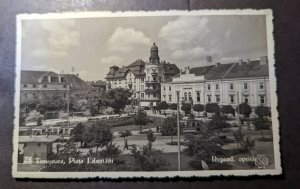 1939 Romania RPPC Postcard Cover to Lucca Italy