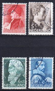 Netherlands 1935 Summer Stamps Famous People Sc.B77 /B80 Used