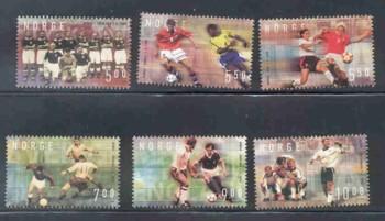 Norway Sc 1340-5  2002 Soccer Assoc stamp set mint NH