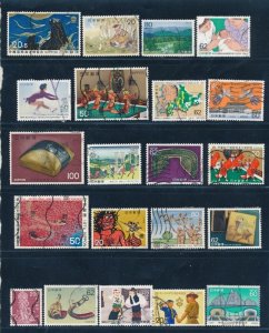 D389869 Japan Nice selection of VFU Used stamps