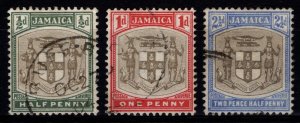 Jamaica 1903-04 Edward VII Def., Wmk Crown CA, Set to 2½d [Used]