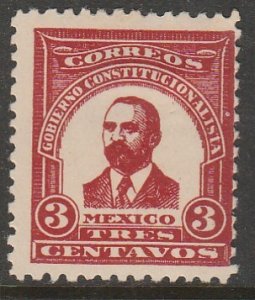 MEXICO 3¢ 1914 MADERO ESSAY, NEVER ISSUED. UNUSED, H ORIGINAL GUM. VF..(1035)
