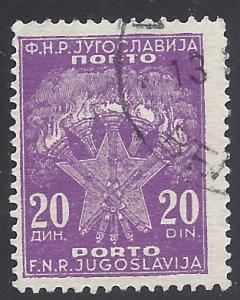 Yugoslavia  1951  #J71  Used