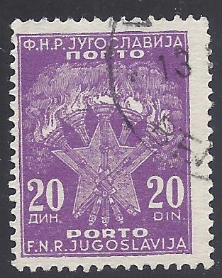 Yugoslavia  1951  #J71  Used