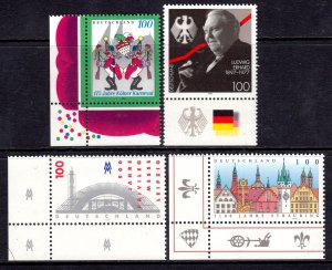 Germany 1997 Mint MNH Accumulation SC 1956,1957,1958,1960