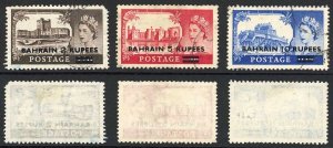 Bahrain SG94/6 High Values surcharge type 2 (2/6 and 5/- faults) Cat 140 pounds