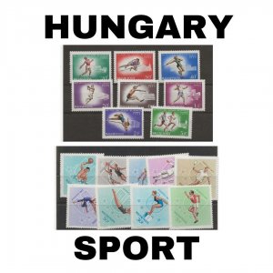 Thematic Stamps - Hungary - Sport - Choose from dropdown menu