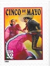 US#3203 $0.32 Cinco de Mayo self adhesive (MNH) CV $0.65