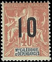 NEW CALEDONIA   #120 MH (1)