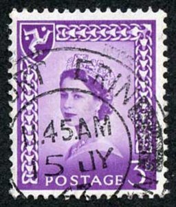 IOM SG2a 3d Deep Lilac on Chalky Paper Fine used cat from 6.50 pounds