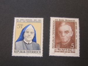 Austria 1992 Sc 1572-73 set MNH