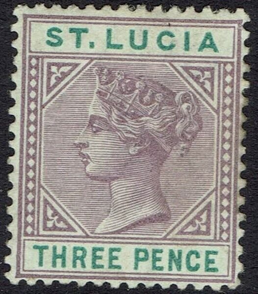 ST LUCIA 1886 QV KEY TYPE 3D DIE I  